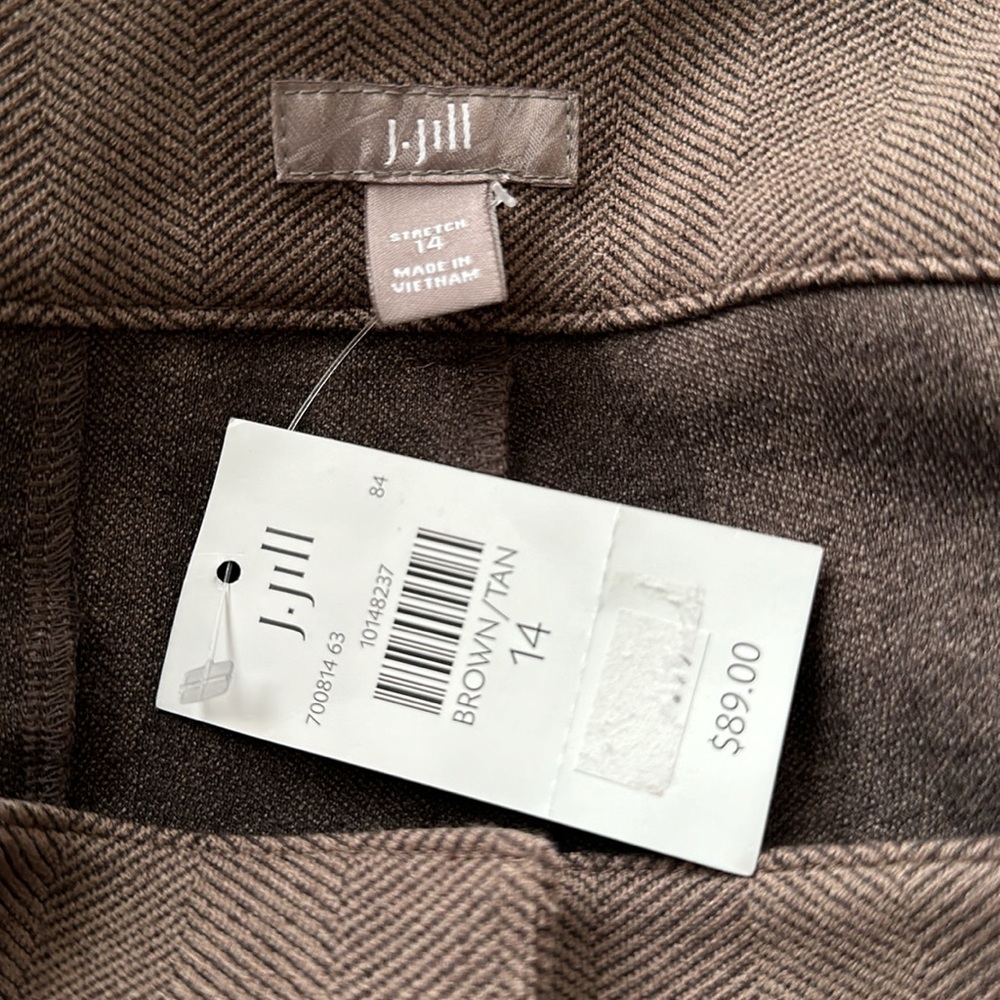 NWT JJill tweed look comfortable knit trousers - Picture 5 of 9